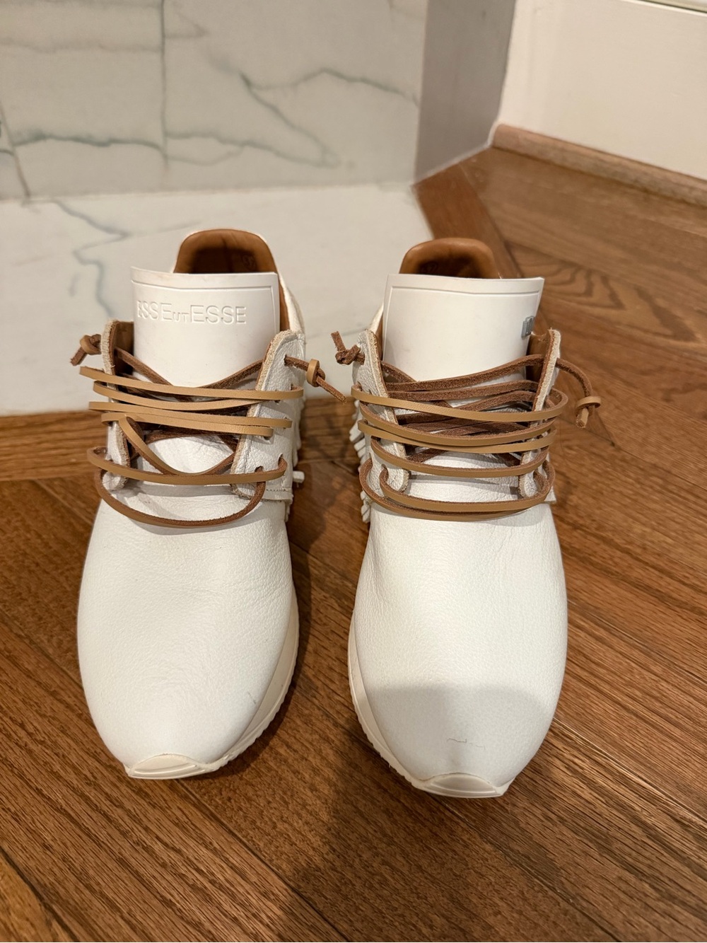 White Leather Women'S ESSEutESSE Sneakers
